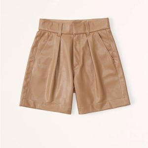 6in Vegan Leather Tailored Shorts